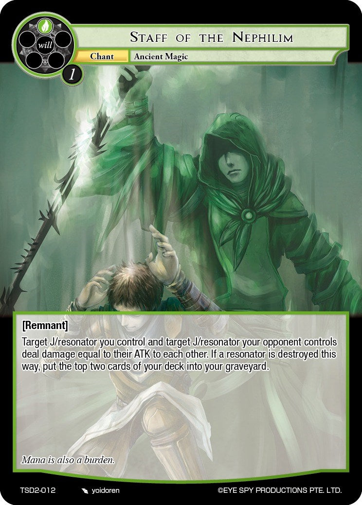 Staff of the Nephilim (TSD2-012) [Starter Deck: Trinity Cluster] | Jomio and Rueliete's Cards and Comics