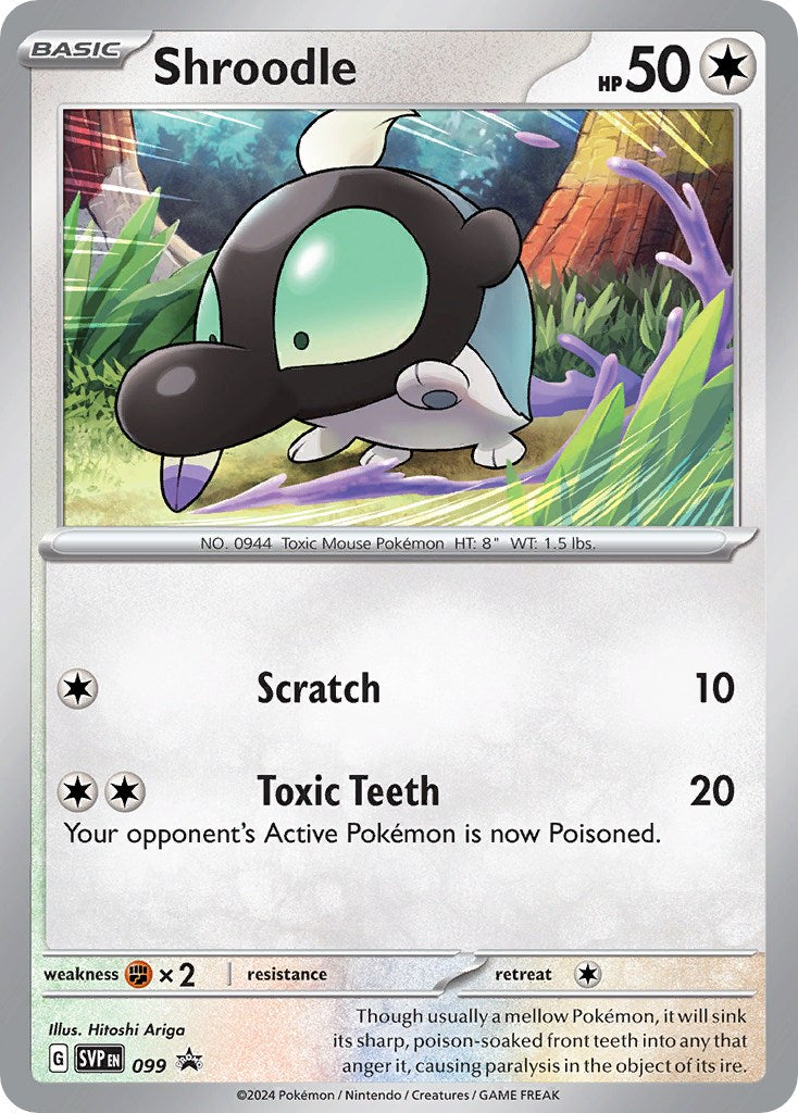 Shroodle (099) [Scarlet & Violet: Black Star Promos] | Jomio and Rueliete's Cards and Comics