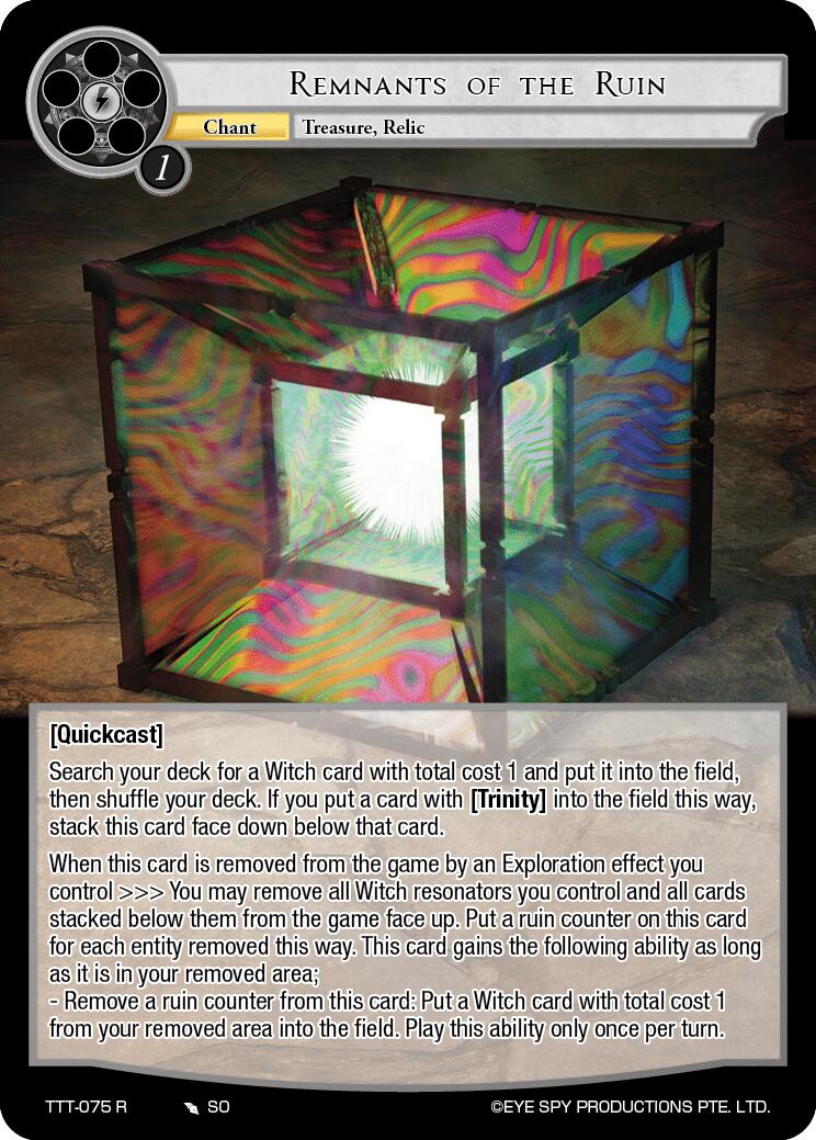 Remnants of the Ruin (TTT-075 R) [Thoth of the Trinity] | Jomio and Rueliete's Cards and Comics