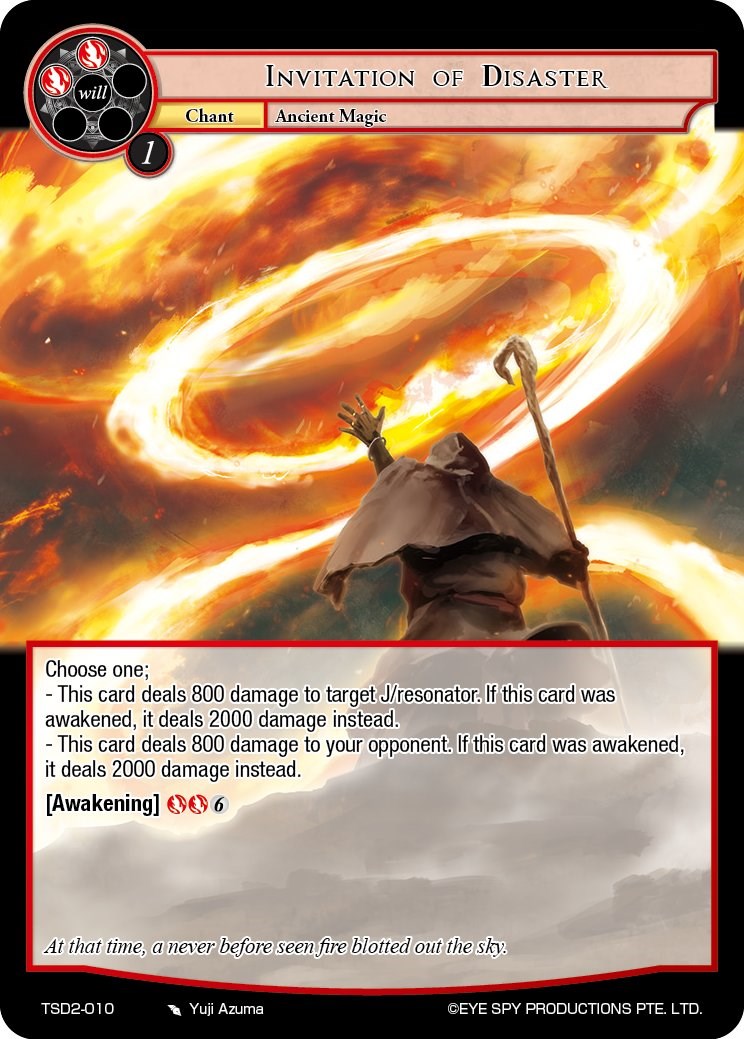 Invitation of Disaster (TSD2-010) [Starter Deck: Yokoshima] | Jomio and Rueliete's Cards and Comics