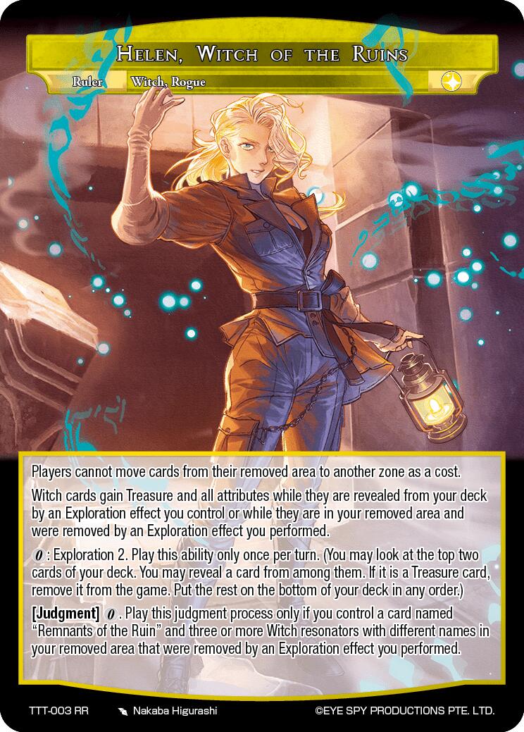 Helen, Witch of the Ruins // 2/6 - Route to the Perfect Number (TTT-003 JR) [Thoth of the Trinity] | Jomio and Rueliete's Cards and Comics