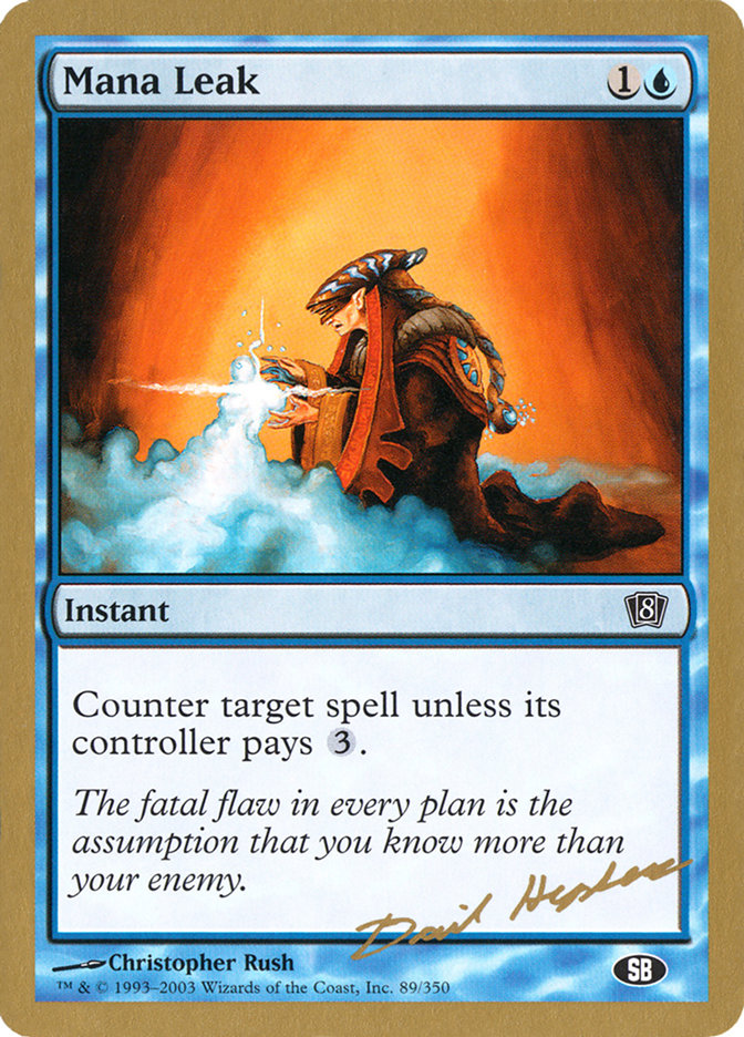 Mana Leak (Dave Humpherys) (SB) [World Championship Decks 2003] | Jomio and Rueliete's Cards and Comics