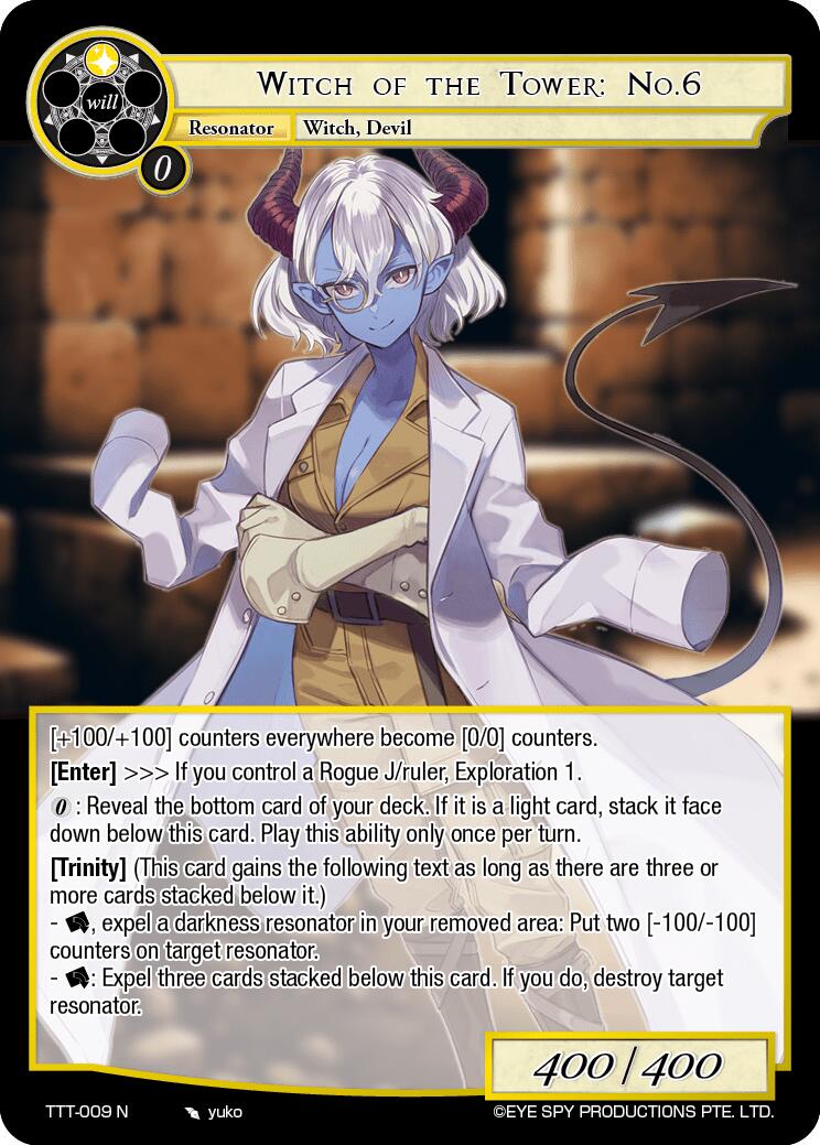 Witch of the Tower: No.6 (TTT-009 N) [Thoth of the Trinity] | Jomio and Rueliete's Cards and Comics