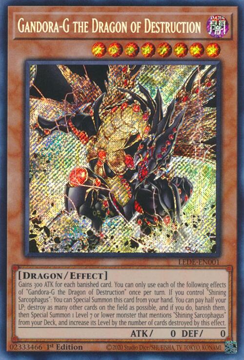 Gandora-G the Dragon of Destruction [LEDE-EN001] Secret Rare | Jomio and Rueliete's Cards and Comics