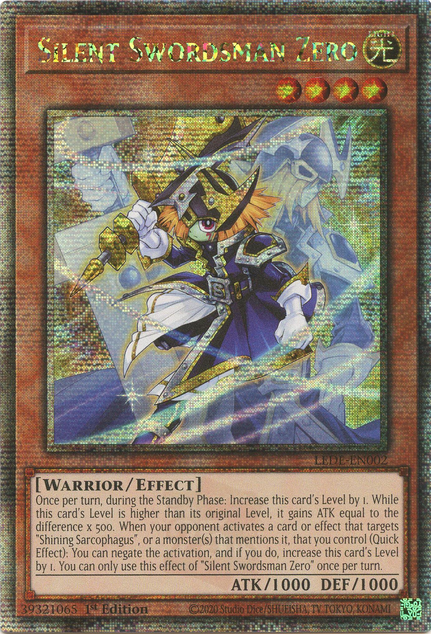 Silent Swordsman Zero [LEDE-EN002] Quarter Century Secret Rare | Jomio and Rueliete's Cards and Comics