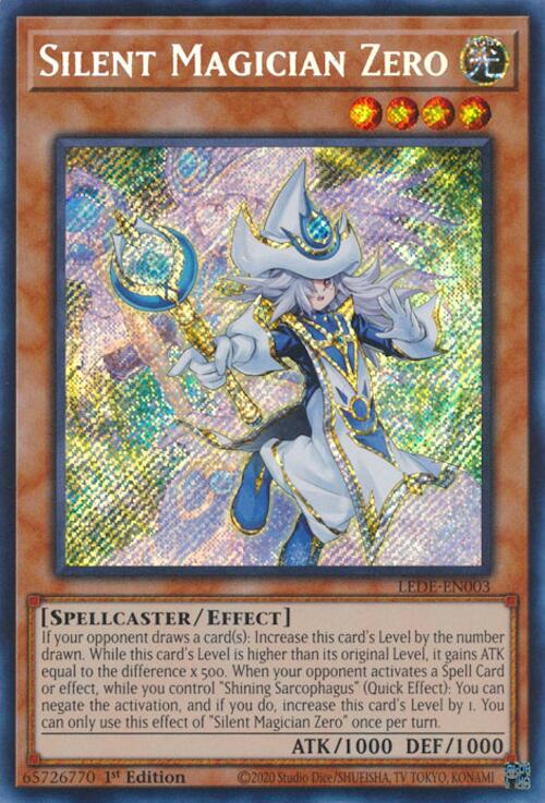 Silent Magician Zero [LEDE-EN003] Secret Rare | Jomio and Rueliete's Cards and Comics