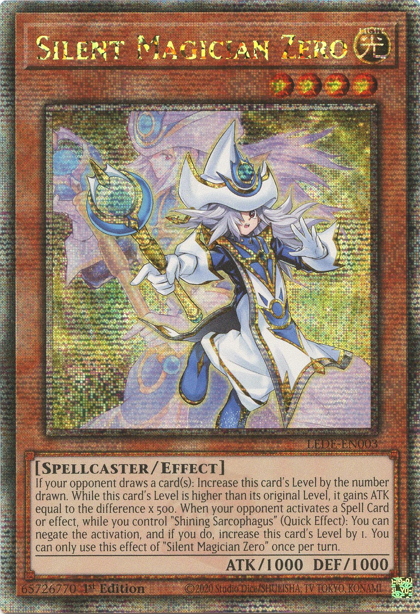 Silent Magician Zero [LEDE-EN003] Quarter Century Secret Rare | Jomio and Rueliete's Cards and Comics