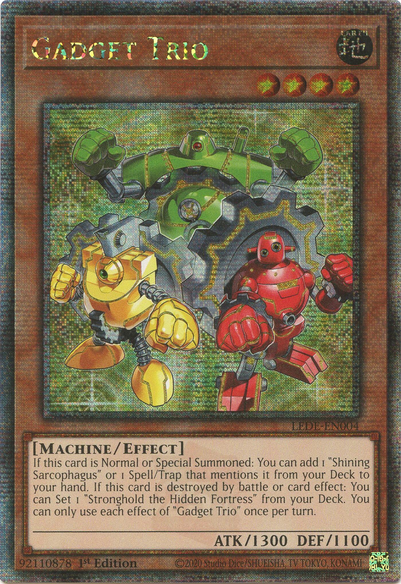 Gadget Trio [LEDE-EN004] Quarter Century Secret Rare | Jomio and Rueliete's Cards and Comics