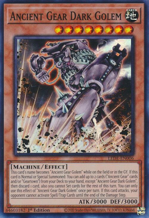 Ancient Gear Dark Golem [LEDE-EN006] Super Rare | Jomio and Rueliete's Cards and Comics