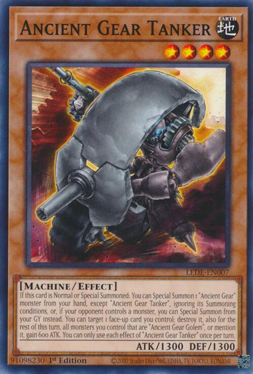 Ancient Gear Tanker [LEDE-EN007] Common | Jomio and Rueliete's Cards and Comics