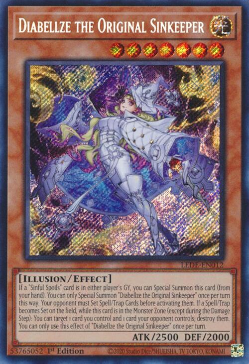 Diabellze the Original Sinkeeper [LEDE-EN012] Secret Rare | Jomio and Rueliete's Cards and Comics