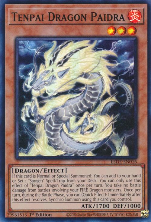 Tenpai Dragon Paidra [LEDE-EN016] Super Rare | Jomio and Rueliete's Cards and Comics