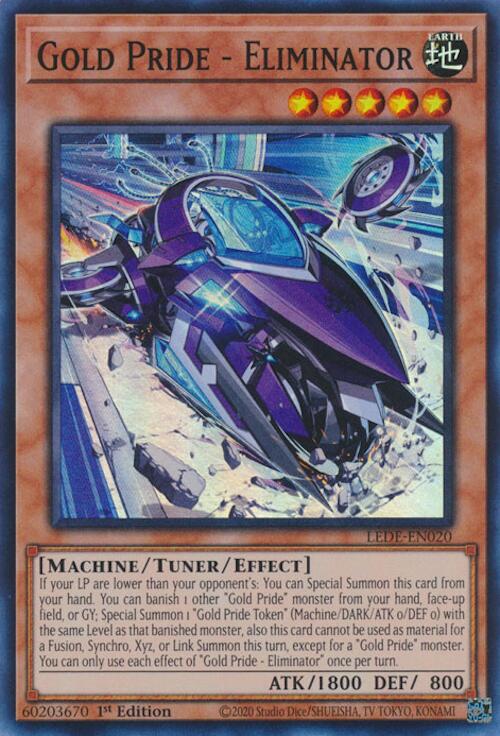 Gold Pride - Eliminator [LEDE-EN020] Super Rare | Jomio and Rueliete's Cards and Comics