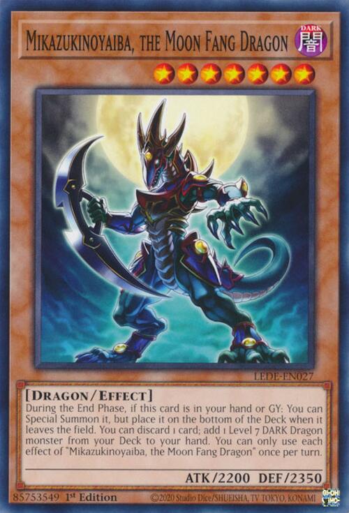 Mikazukinoyaiba, the Moon Fang Dragon [LEDE-EN027] Common | Jomio and Rueliete's Cards and Comics