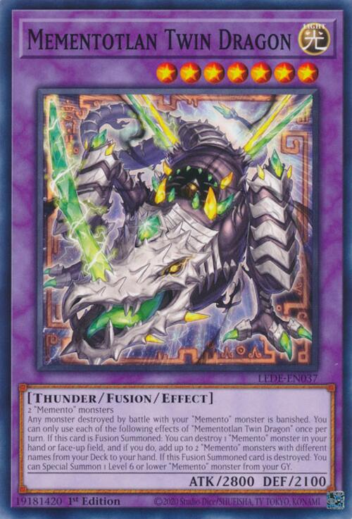 Mementotlan Twin Dragon [LEDE-EN037] Common | Jomio and Rueliete's Cards and Comics