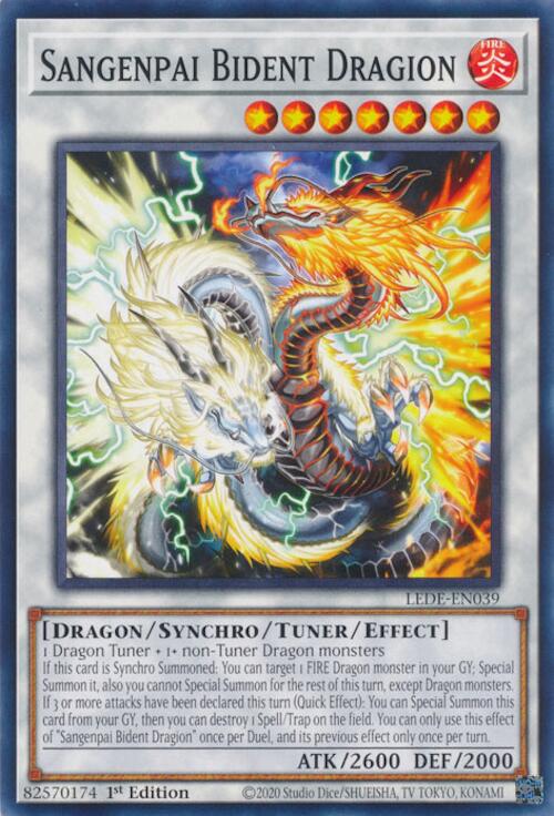 Sangenpai Bident Dragion [LEDE-EN039] Common | Jomio and Rueliete's Cards and Comics