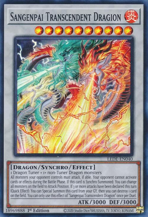 Sangenpai Transcendent Dragion [LEDE-EN040] Super Rare | Jomio and Rueliete's Cards and Comics