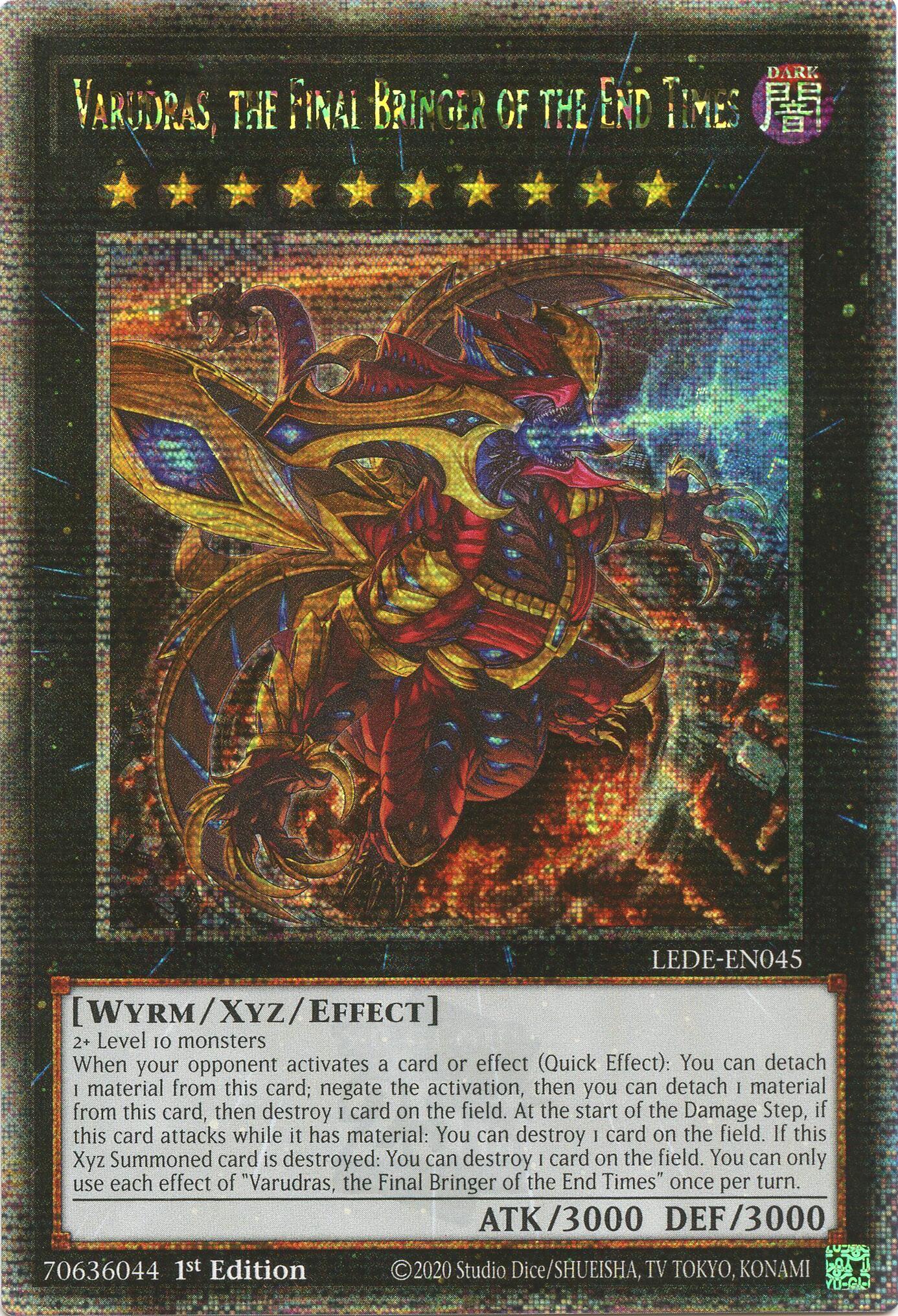 Varudras, the Final Bringer of the End Times (Quarter Century Secret Rare) [LEDE-EN045] Quarter Century Secret Rare | Jomio and Rueliete's Cards and Comics