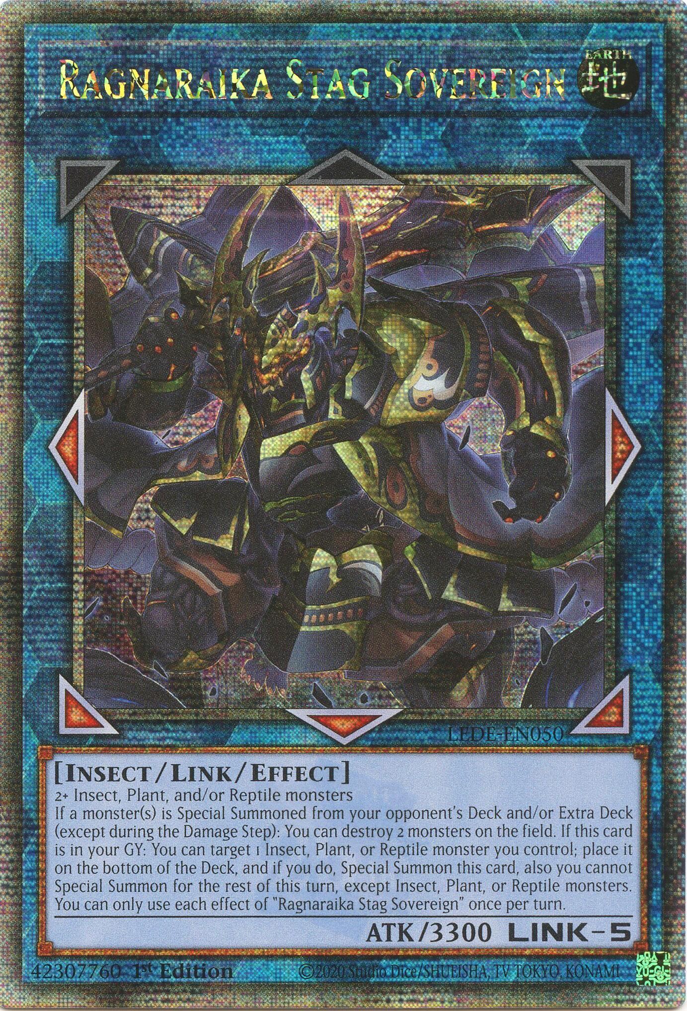 Ragnaraika Stag Sovereign (Quarter Century Secret Rare) [LEDE-EN050] Quarter Century Secret Rare | Jomio and Rueliete's Cards and Comics