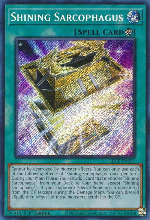 Shining Sarcophagus [LEDE-EN051] Secret Rare | Jomio and Rueliete's Cards and Comics