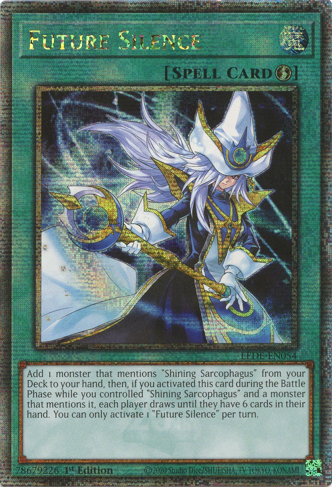 Future Silence (Quarter Century Secret Rare) [LEDE-EN054] Quarter Century Secret Rare | Jomio and Rueliete's Cards and Comics