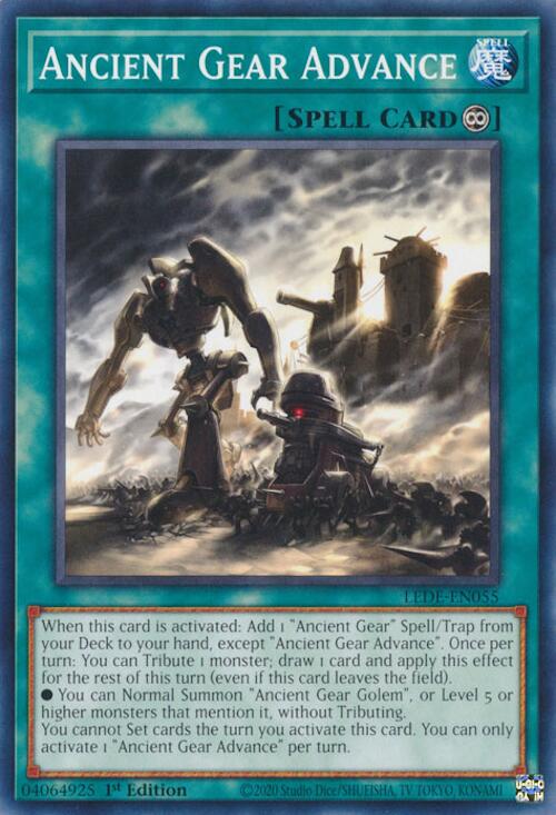 Ancient Gear Advance [LEDE-EN055] Common | Jomio and Rueliete's Cards and Comics