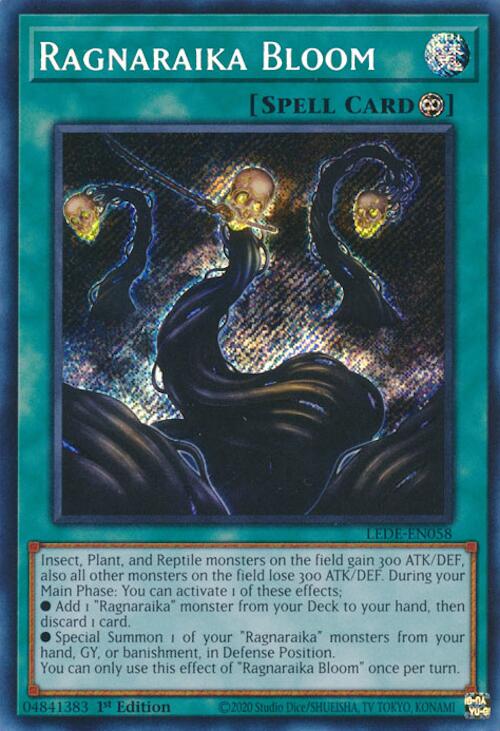 Ragnaraika Bloom [LEDE-EN058] Secret Rare | Jomio and Rueliete's Cards and Comics