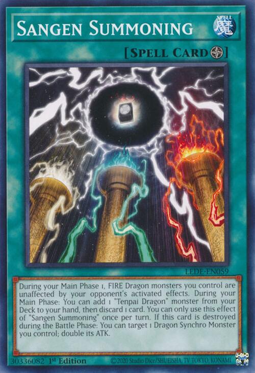 Sangen Summoning [LEDE-EN059] Common | Jomio and Rueliete's Cards and Comics