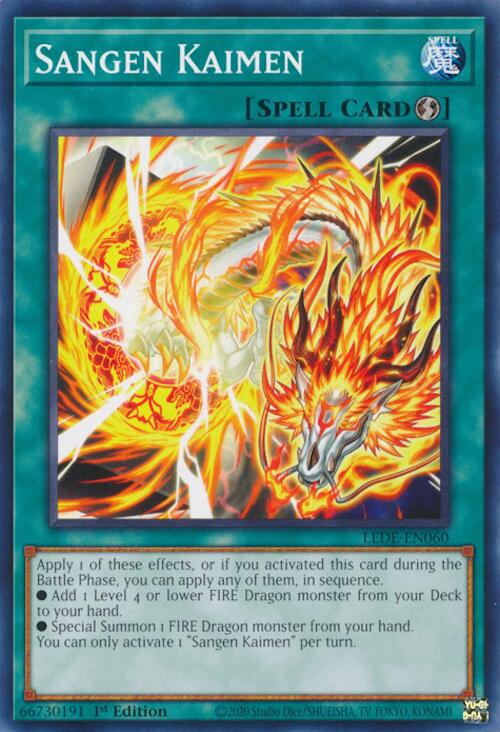 Sangen Kaimen [LEDE-EN060] Common | Jomio and Rueliete's Cards and Comics