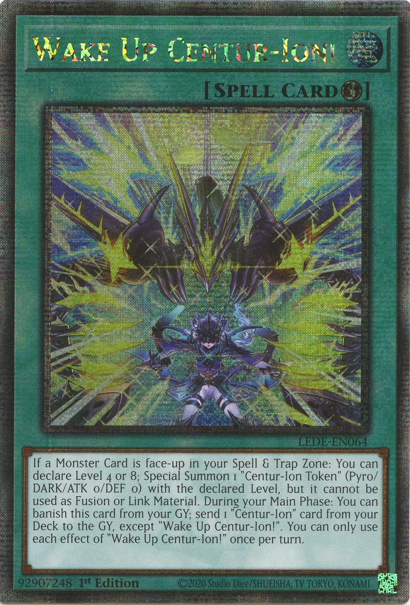 Wake Up Centur-Ion! (Quarter Century Secret Rare) [LEDE-EN064] Quarter Century Secret Rare | Jomio and Rueliete's Cards and Comics