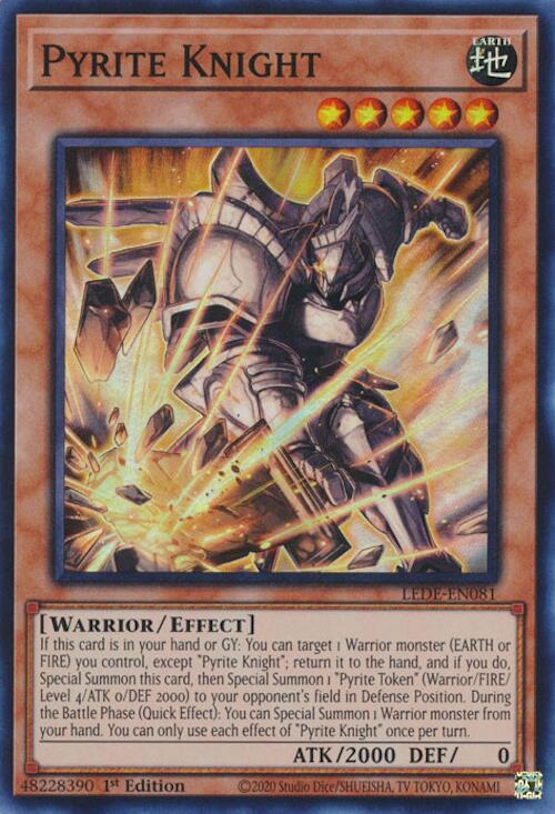 Pyrite Knight [LEDE-EN081] Super Rare | Jomio and Rueliete's Cards and Comics