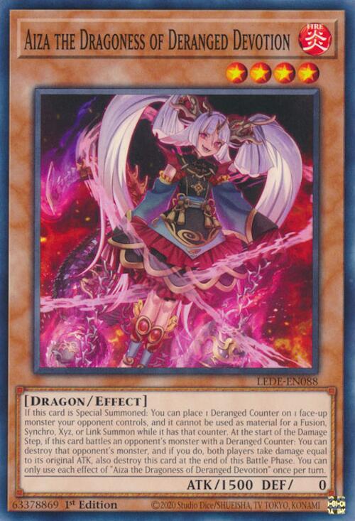 Aiza the Dragoness of Deranged Devotion [LEDE-EN088] Common | Jomio and Rueliete's Cards and Comics