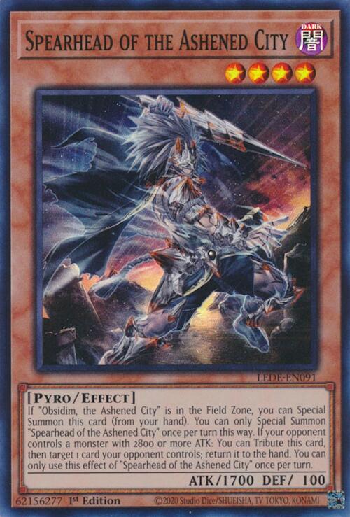 Spearhead of the Ashened City [LEDE-EN091] Super Rare | Jomio and Rueliete's Cards and Comics