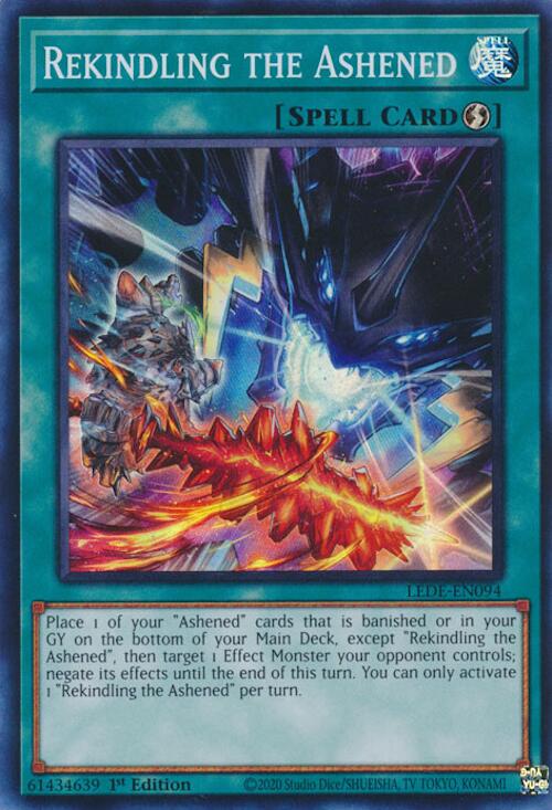 Rekindling the Ashened [LEDE-EN094] Super Rare | Jomio and Rueliete's Cards and Comics