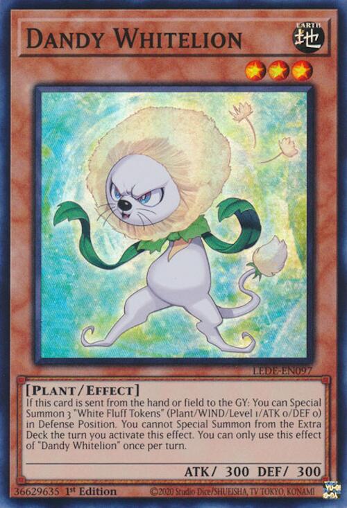 Dandy Whitelion [LEDE-EN097] Super Rare | Jomio and Rueliete's Cards and Comics
