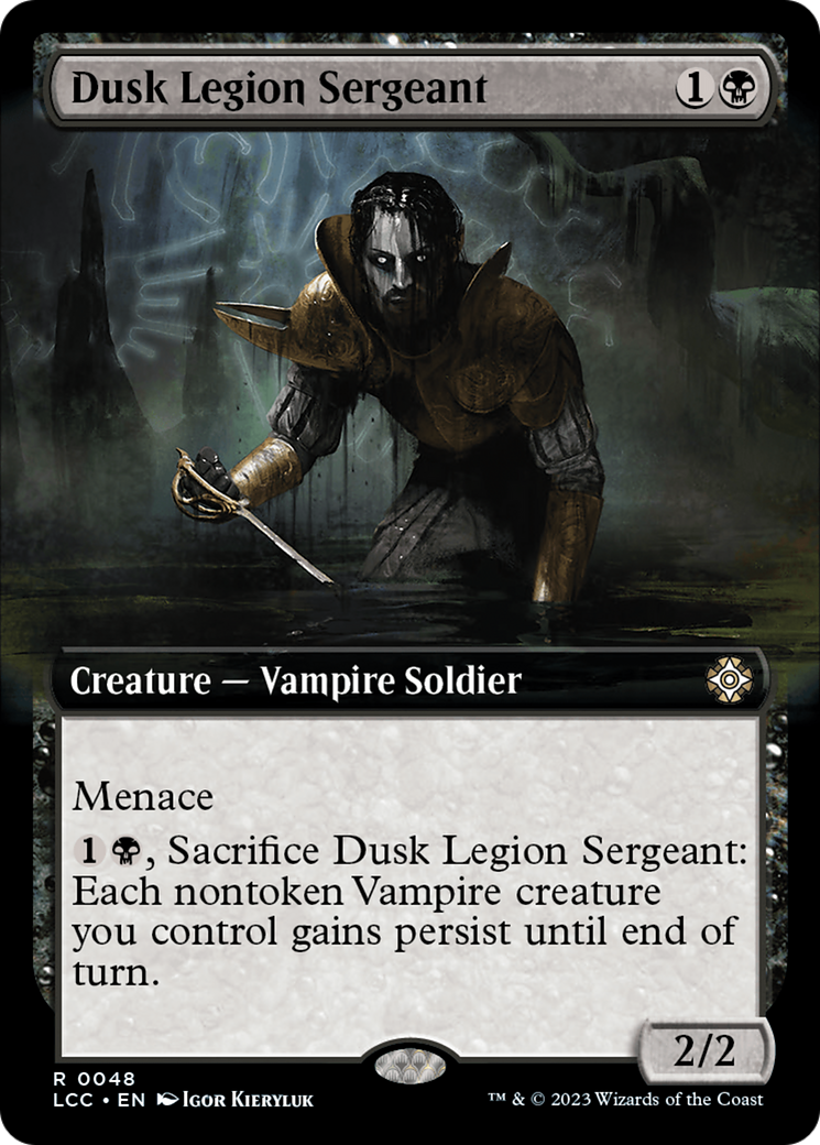 Dusk Legion Sergeant (Extended Art) [The Lost Caverns of Ixalan Commander] | Jomio and Rueliete's Cards and Comics
