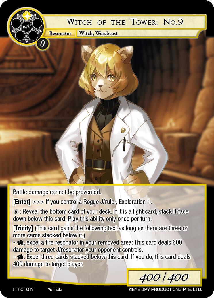 Witch of the Tower: No.9 (TTT-010 N) [Thoth of the Trinity] | Jomio and Rueliete's Cards and Comics