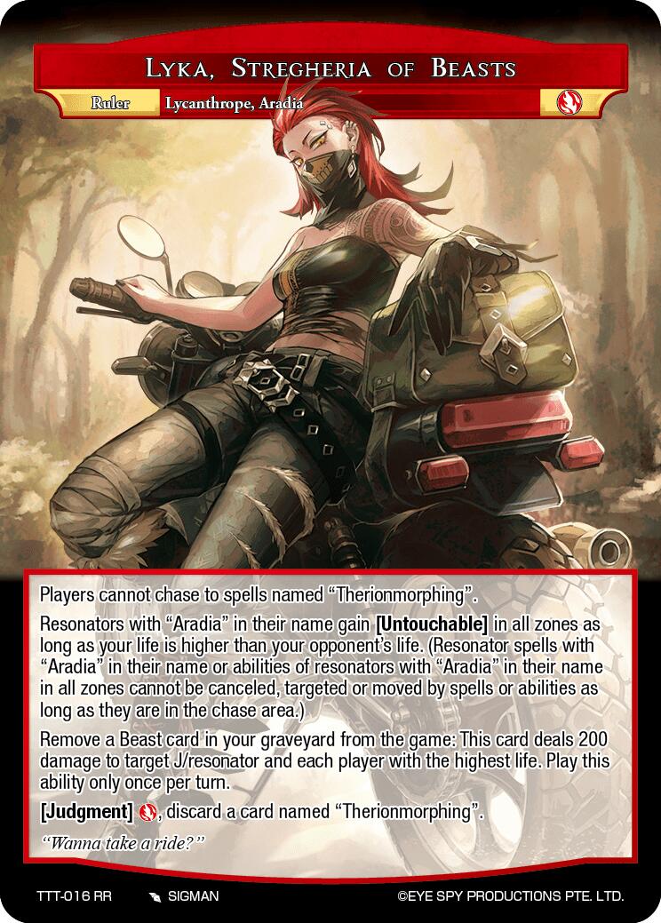 Lyka, Stregheria of Beasts // Lyka, Stregheria of the Beast (TTT-016 JR) [Thoth of the Trinity] | Jomio and Rueliete's Cards and Comics