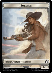 Food (0014) // Soldier (0004) Double-Sided Token [Fallout Tokens] | Jomio and Rueliete's Cards and Comics