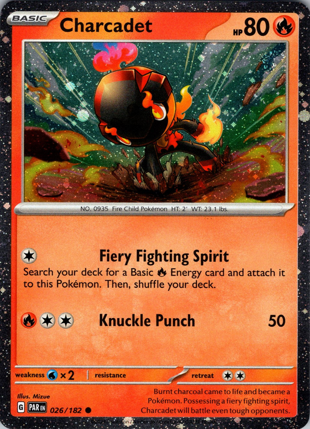Charcadet (026/182) (Cosmos Holo) [Scarlet & Violet: Paradox Rift] | Jomio and Rueliete's Cards and Comics