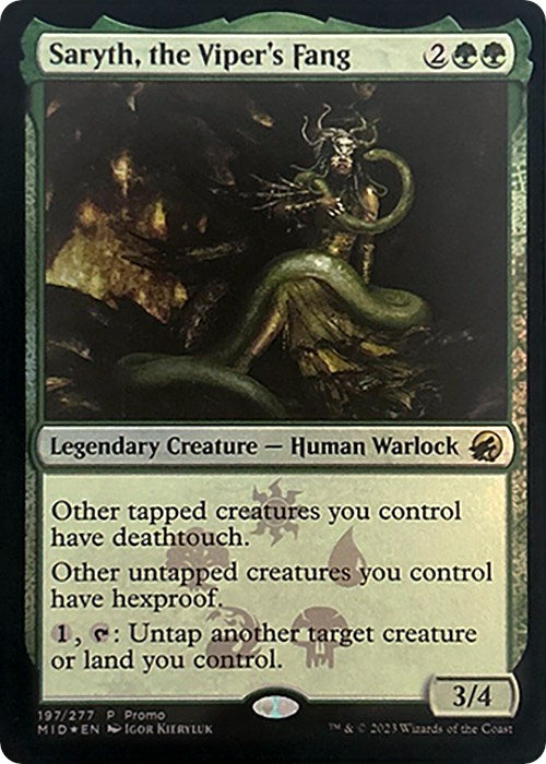 Saryth, the Viper's Fang [Media Promos] | Jomio and Rueliete's Cards and Comics