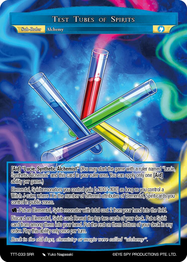 Test Tube of Spirits (TTT-033 SRR) [Thoth of the Trinity] | Jomio and Rueliete's Cards and Comics