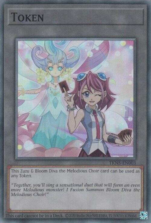Token: Zuzu and Bloom Diva the Melodious Choir [TKN5-EN003] Super Rare | Jomio and Rueliete's Cards and Comics