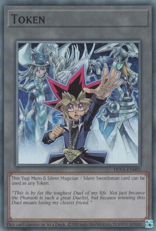 Token: Yugi Muto and Silent Magician and Silent Swordsman [TKN5-EN005] Super Rare | Jomio and Rueliete's Cards and Comics