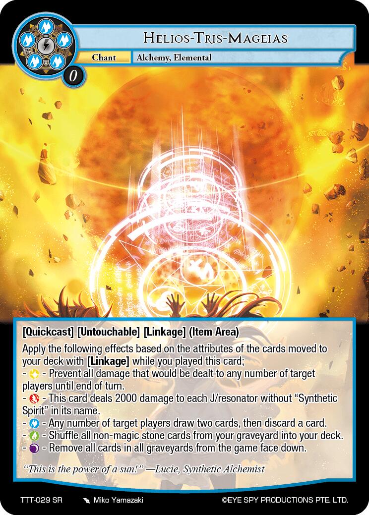 Helios-Tris-Mageias (TTT-029 SR) [Thoth of the Trinity] | Jomio and Rueliete's Cards and Comics
