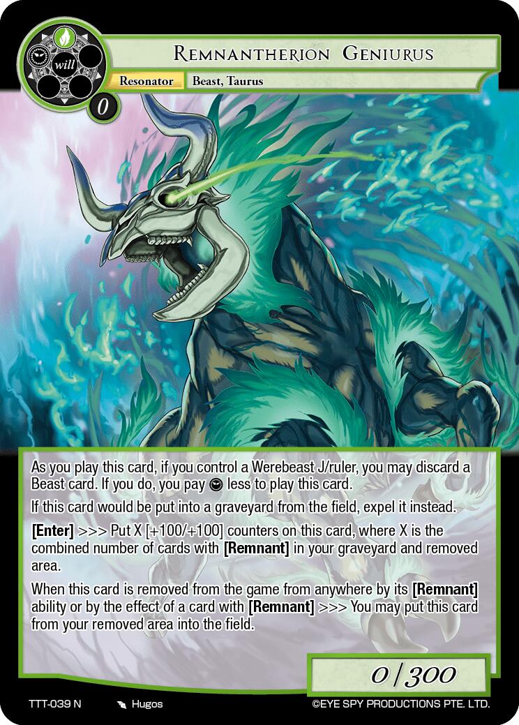 Remnantherion Geniurus (TTT-039 N) [Thoth of the Trinity] | Jomio and Rueliete's Cards and Comics