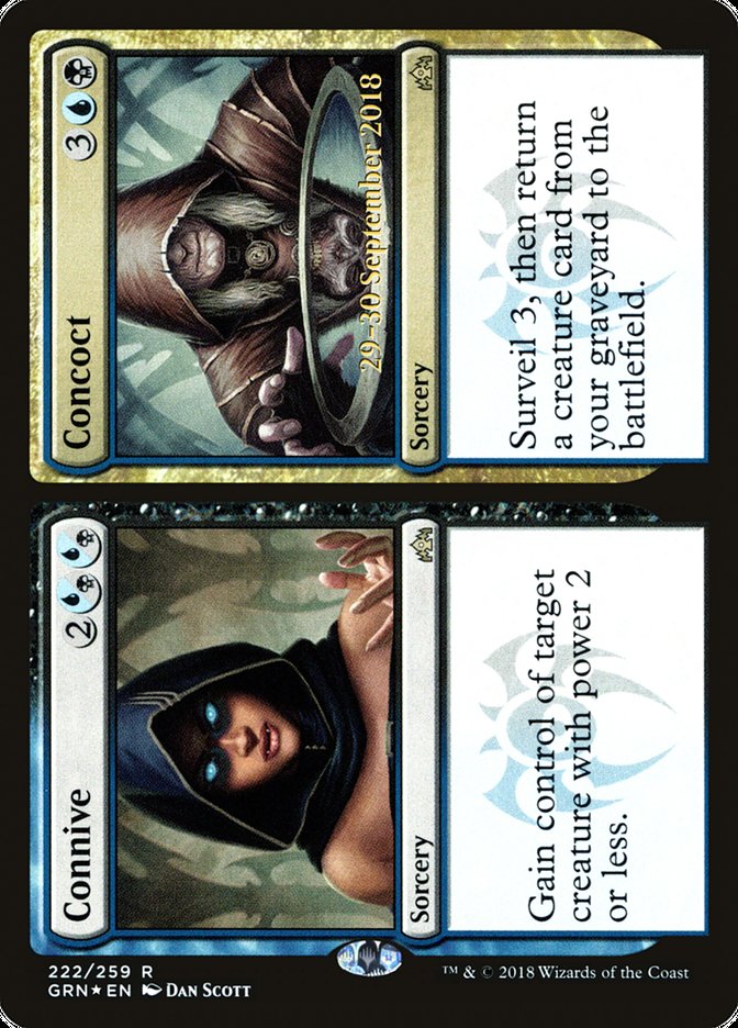 Connive // Concoct [Guilds of Ravnica Prerelease Promos] | Jomio and Rueliete's Cards and Comics