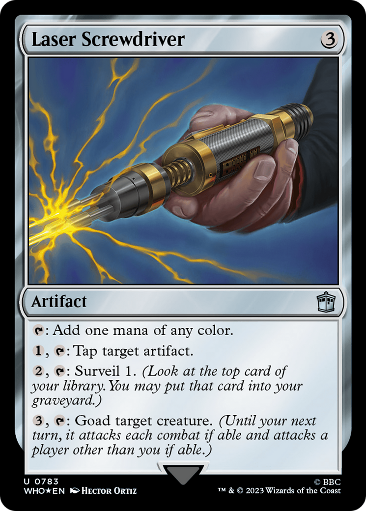 Laser Screwdriver (Surge Foil) [Doctor Who] | Jomio and Rueliete's Cards and Comics