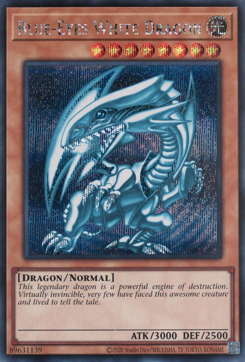 Blue-Eyes White Dragon (Secret Rare) Secret Rare | Jomio and Rueliete's Cards and Comics