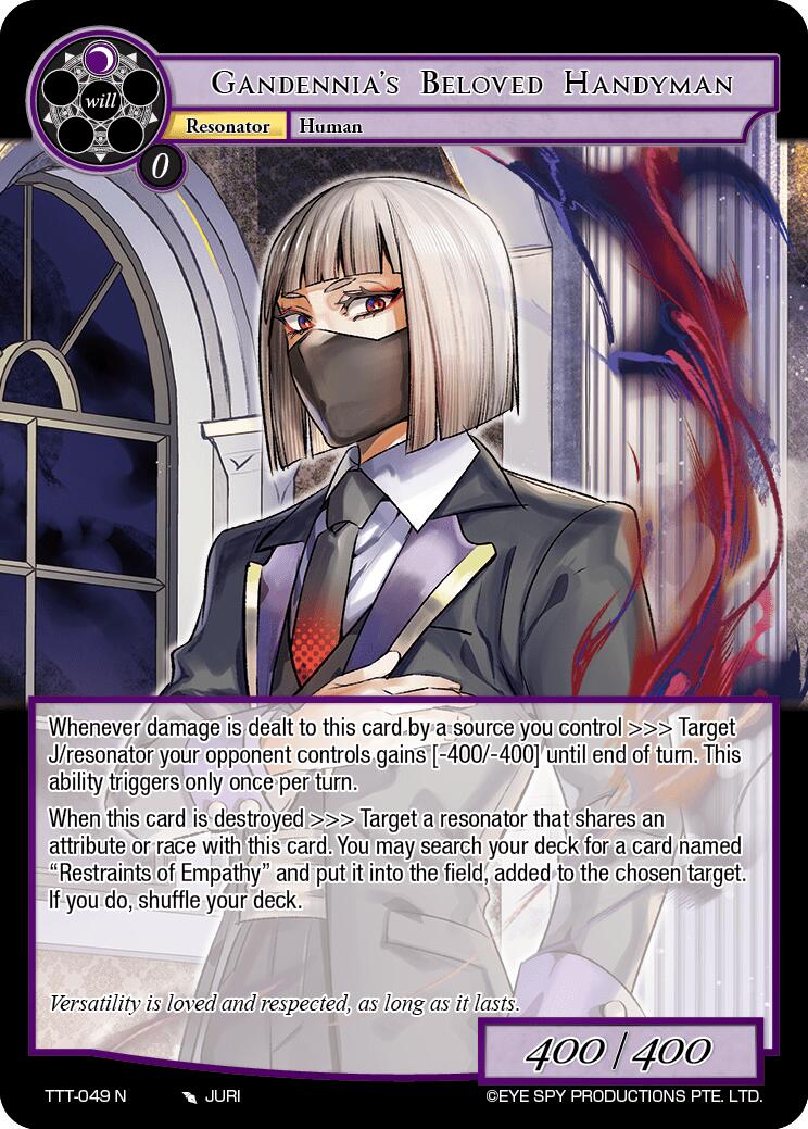 Gandennia's Beloved Handyman (TTT-049 N) [Thoth of the Trinity] | Jomio and Rueliete's Cards and Comics